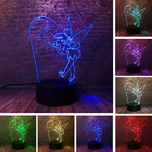 Tinker Bell Custom Lamp Bedroom night light Baby night light Children/'s night light